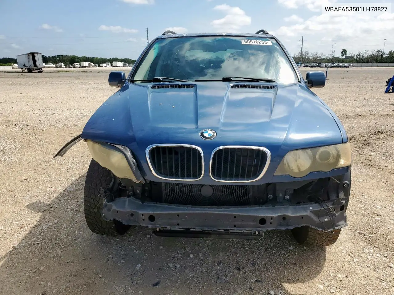 2001 BMW X5 3.0I VIN: WBAFA53501LH78827 Lot: 60916235