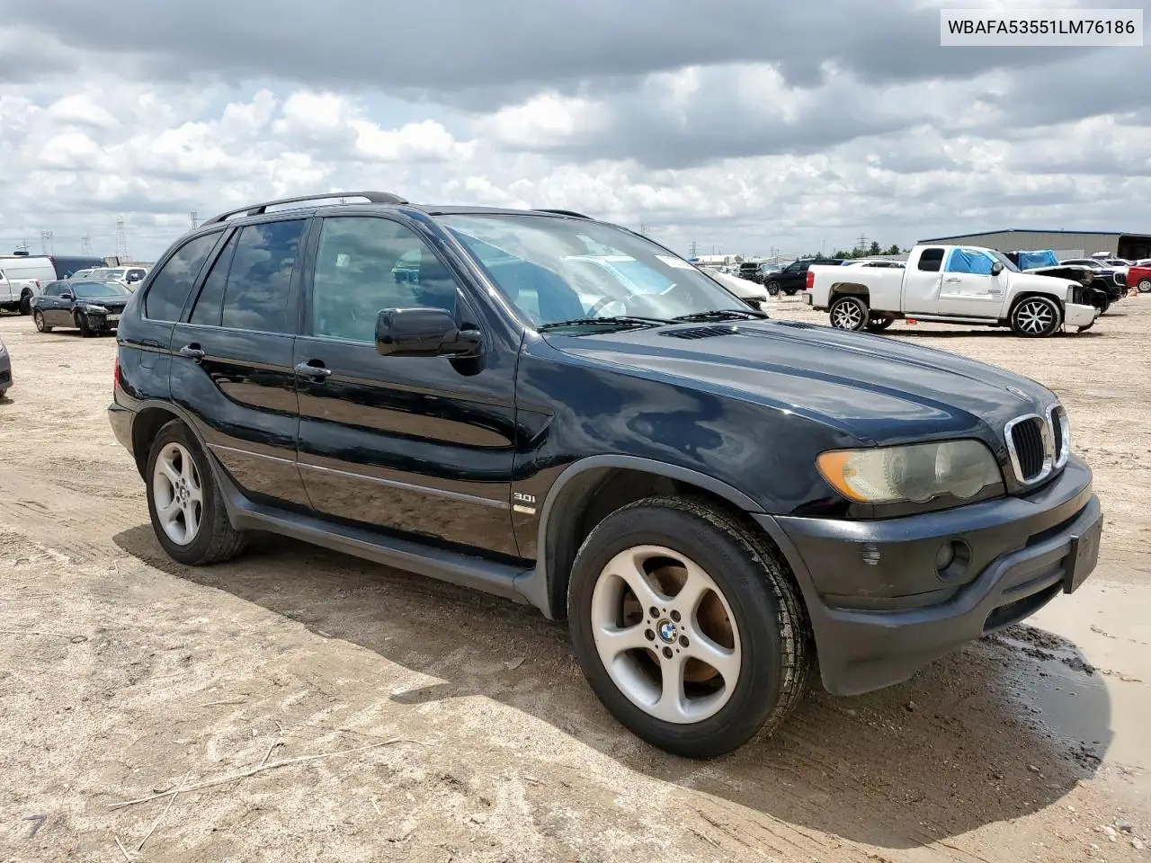 2001 BMW X5 3.0I VIN: WBAFA53551LM76186 Lot: 61207835