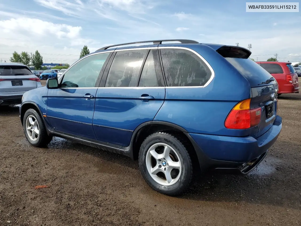 2001 BMW X5 4.4I VIN: WBAFB33591LH15212 Lot: 62842775