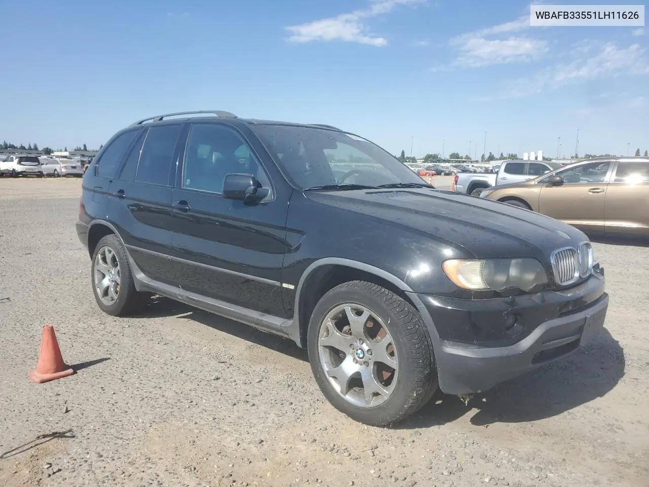 2001 BMW X5 4.4I VIN: WBAFB33551LH11626 Lot: 63147125
