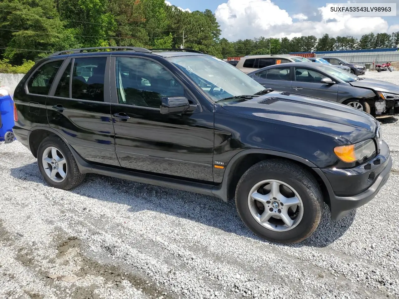 2003 BMW X5 3.0I VIN: 5UXFA53543LV98963 Lot: 58563625