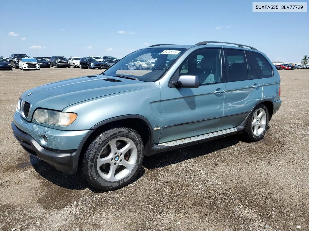 2003 BMW X5 3.0I VIN: 5UXFA53513LV77729 Lot: 61225295