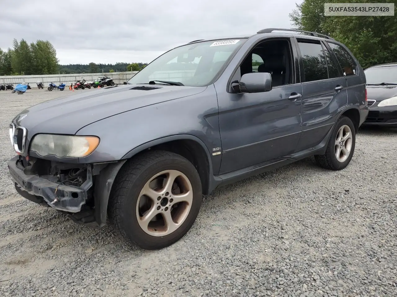 2003 BMW X5 3.0I VIN: 5UXFA53543LP27428 Lot: 63380095