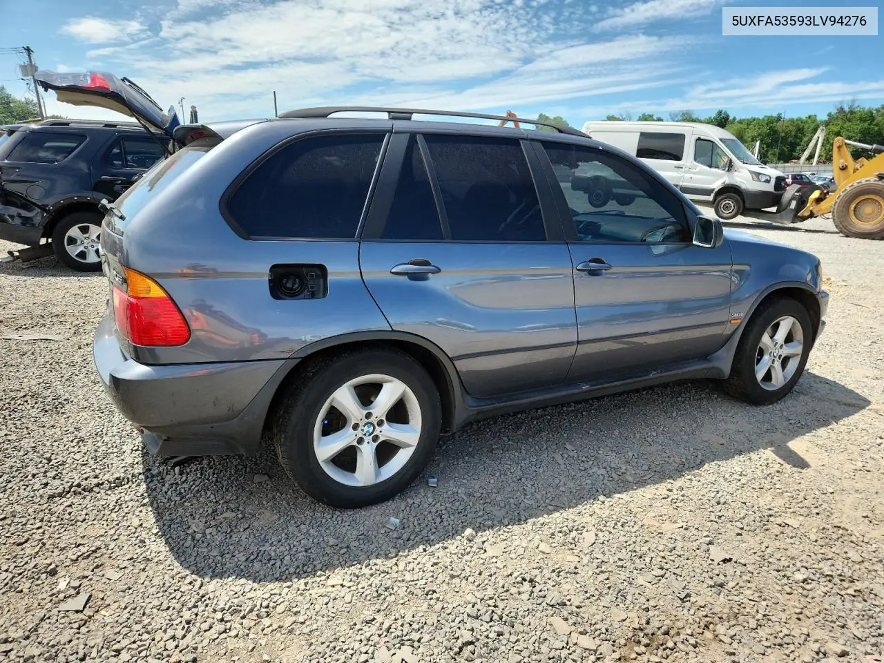 2003 BMW X5 3.0I VIN: 5UXFA53593LV94276 Lot: 65219625