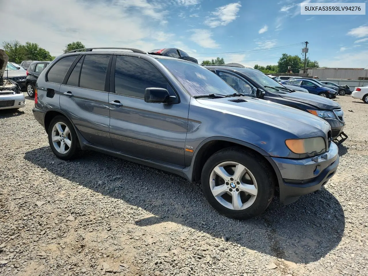 2003 BMW X5 3.0I VIN: 5UXFA53593LV94276 Lot: 65219625