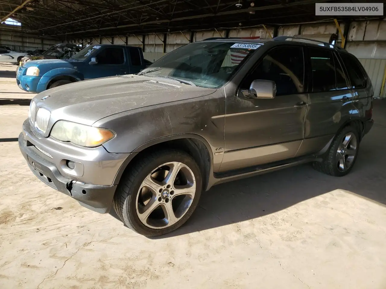 2004 BMW X5 4.4I VIN: 5UXFB53584LV04906 Lot: 53753685