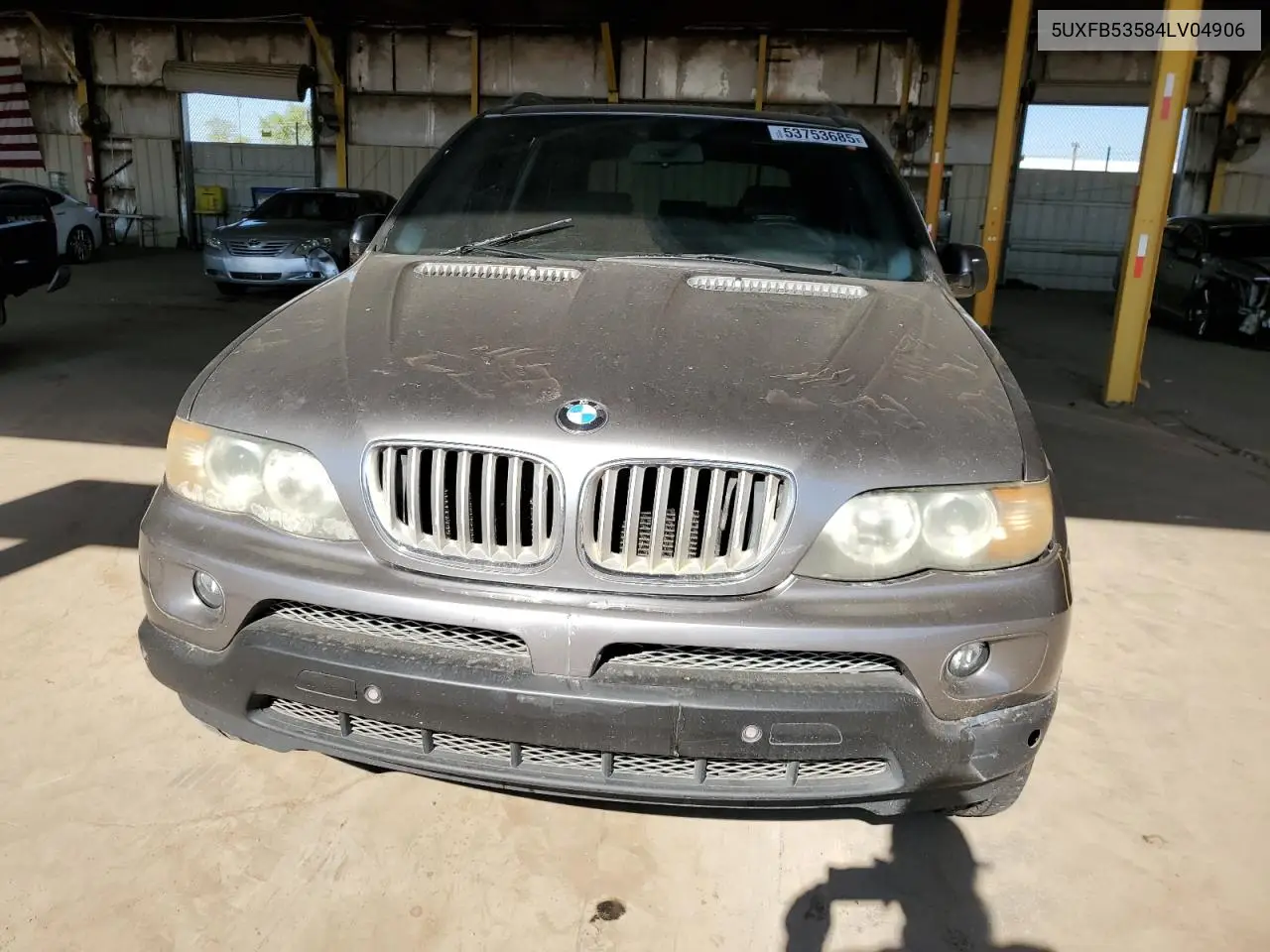 2004 BMW X5 4.4I VIN: 5UXFB53584LV04906 Lot: 53753685