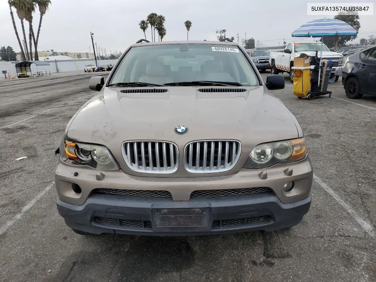 2004 BMW X5 3.0I VIN: 5UXFA13574LU35847 Lot: 60928145