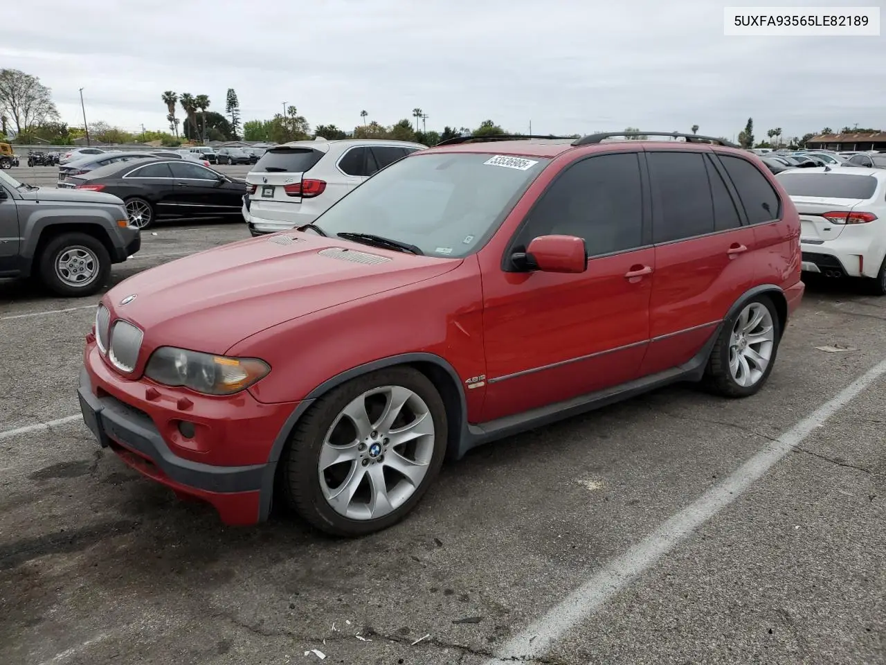 2005 BMW X5 4.8Is VIN: 5UXFA93565LE82189 Lot: 53536985