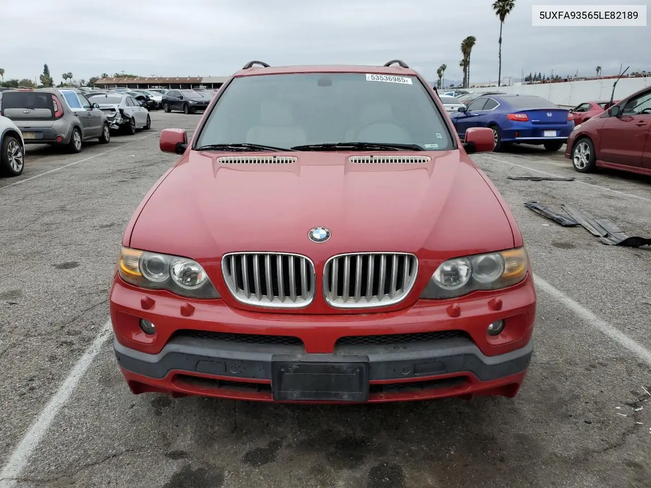 2005 BMW X5 4.8Is VIN: 5UXFA93565LE82189 Lot: 53536985