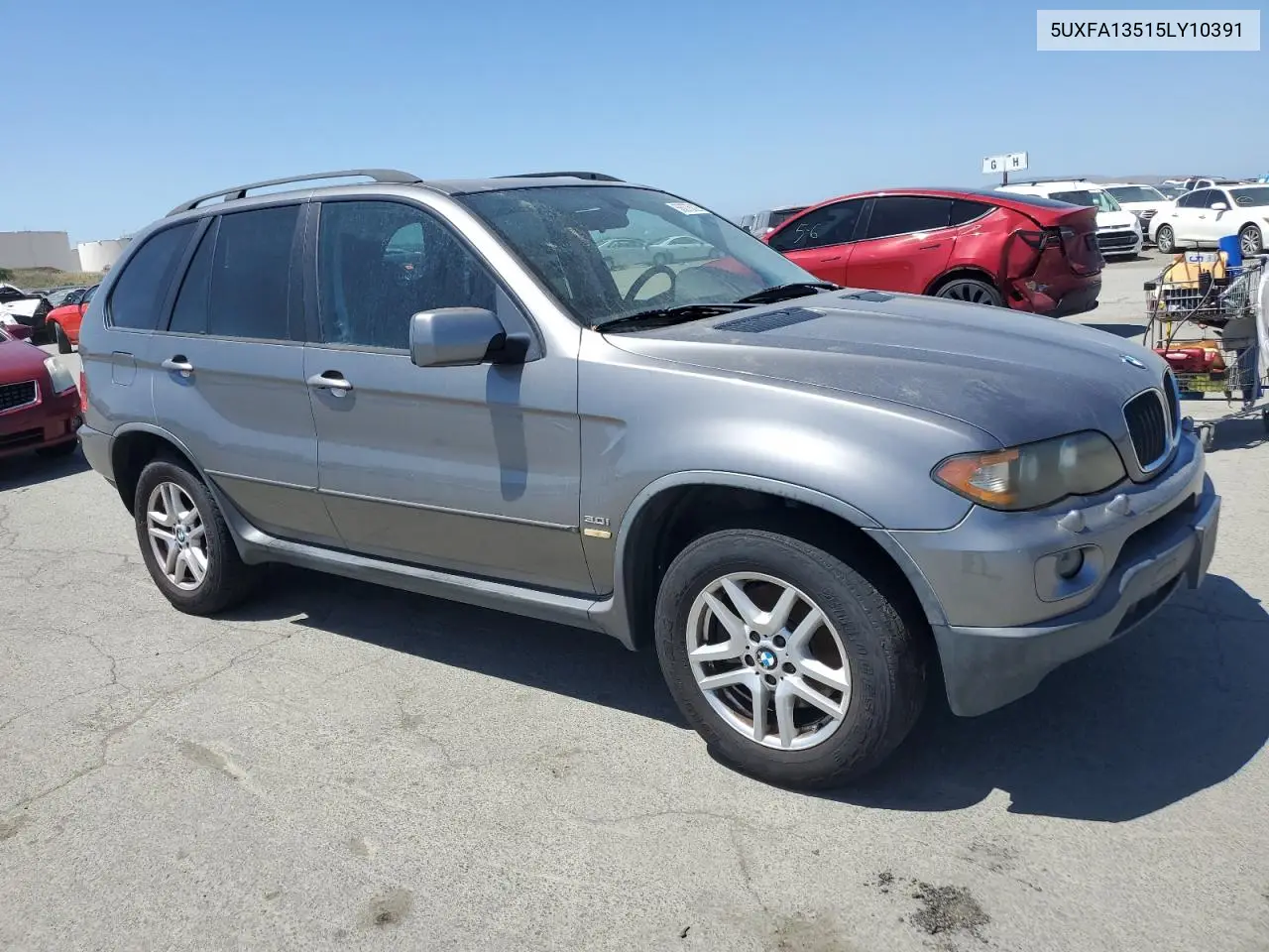 2005 BMW X5 3.0I VIN: 5UXFA13515LY10391 Lot: 56075025