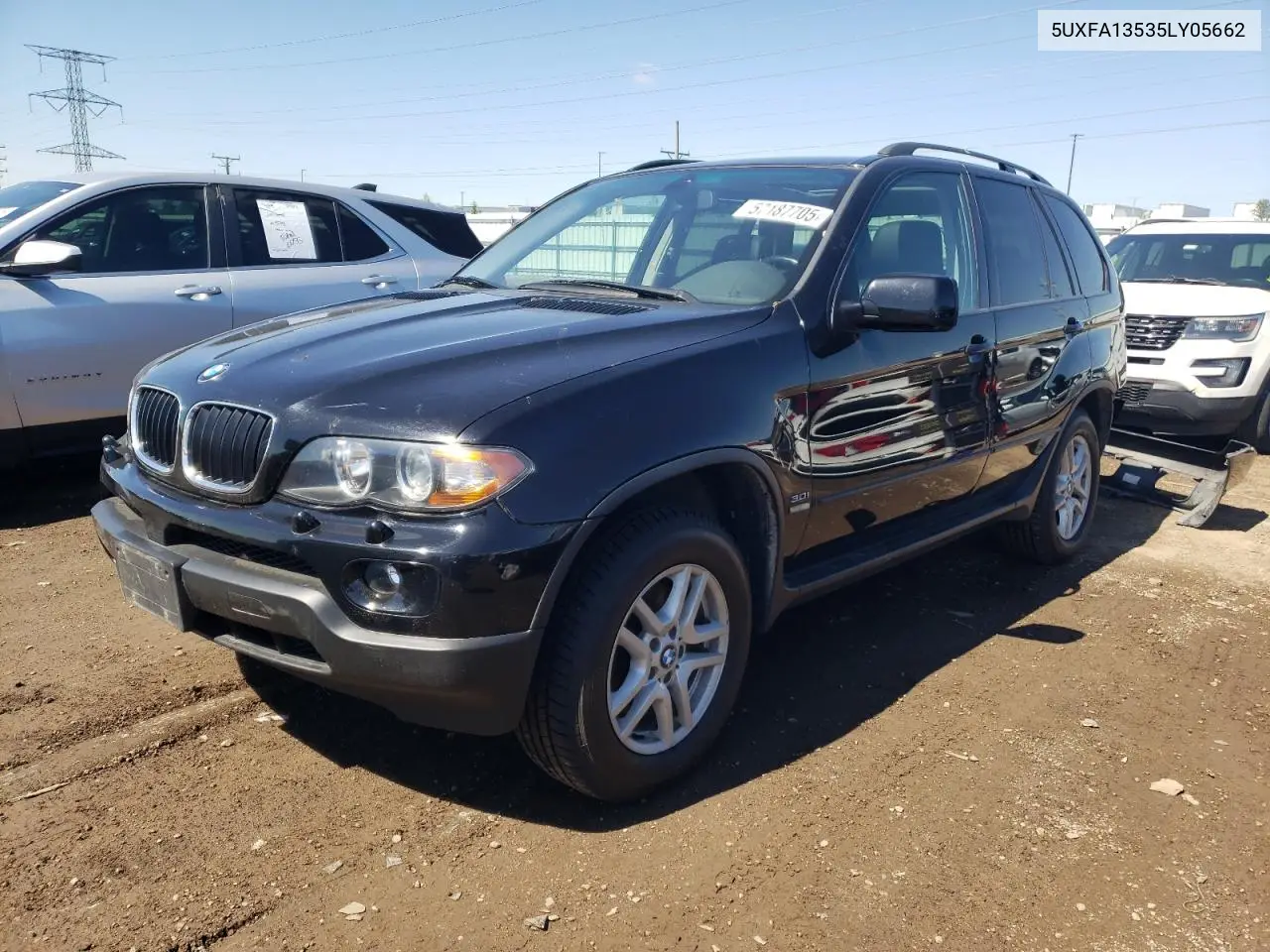 2005 BMW X5 3.0I VIN: 5UXFA13535LY05662 Lot: 57187705