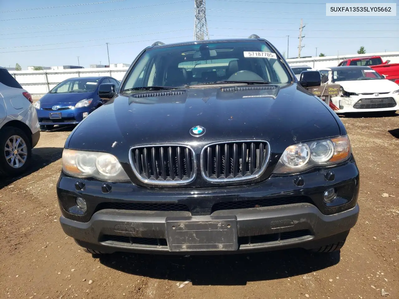 2005 BMW X5 3.0I VIN: 5UXFA13535LY05662 Lot: 57187705