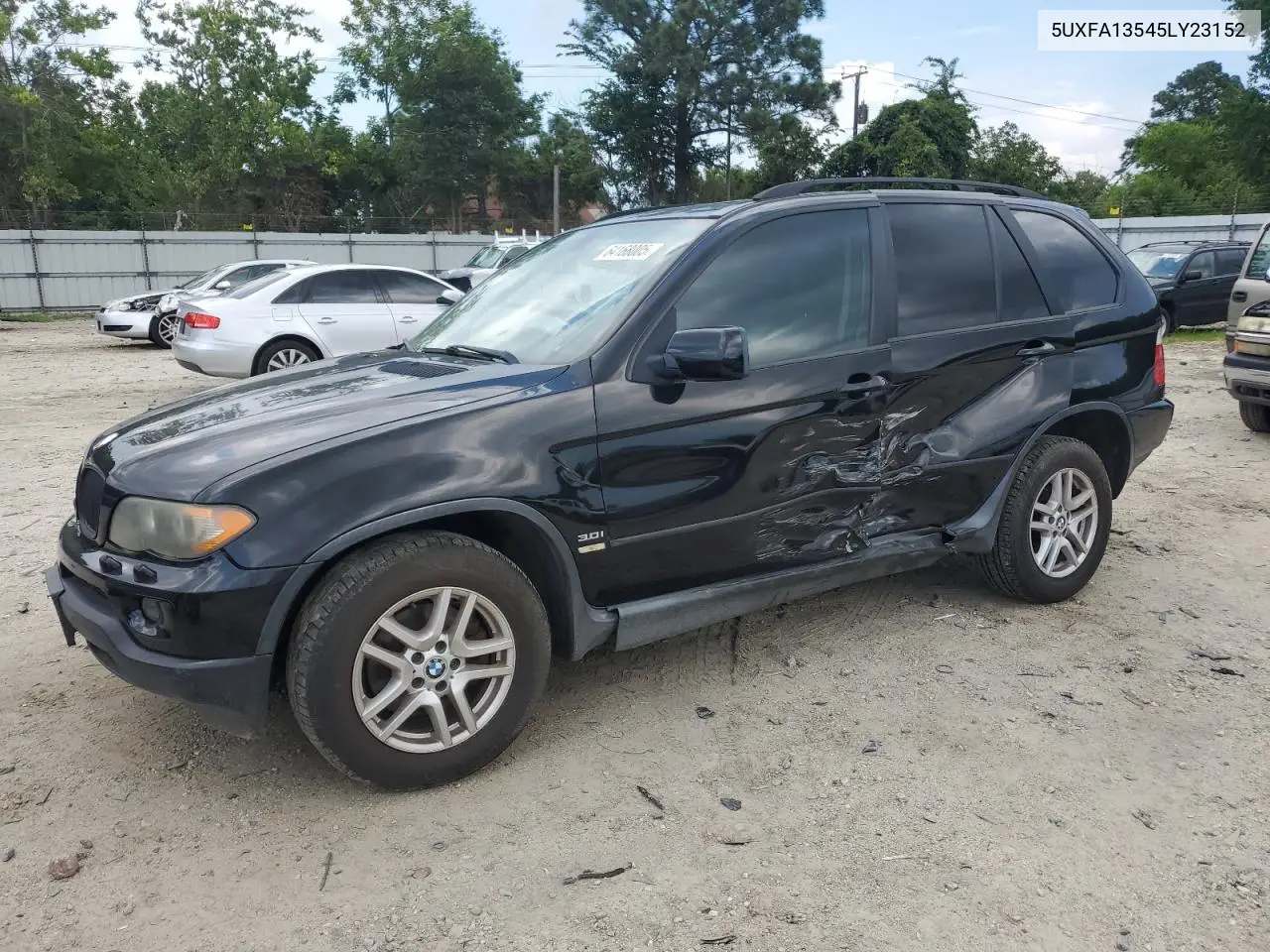 2005 BMW X5 3.0I VIN: 5UXFA13545LY23152 Lot: 64168005