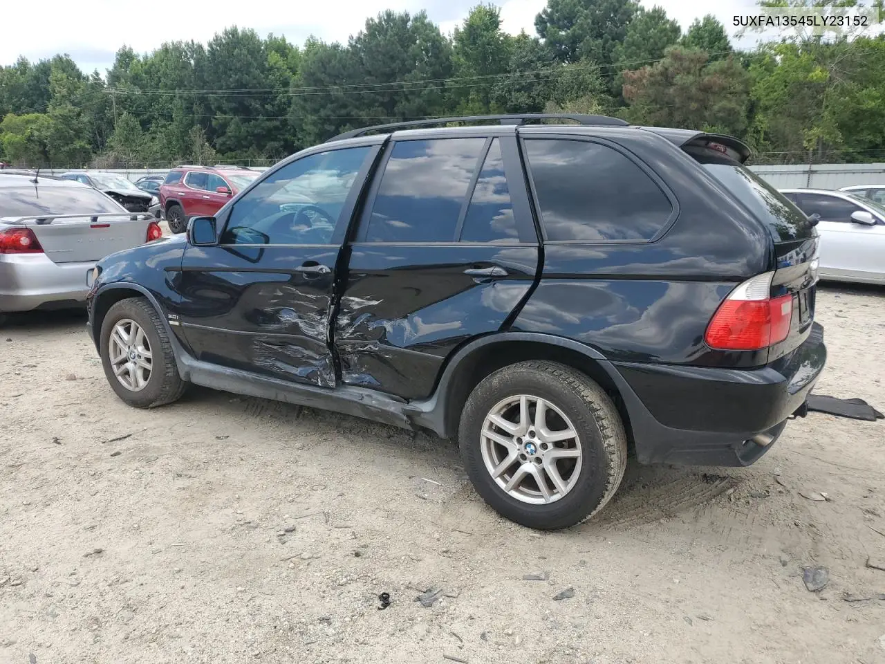 2005 BMW X5 3.0I VIN: 5UXFA13545LY23152 Lot: 64168005