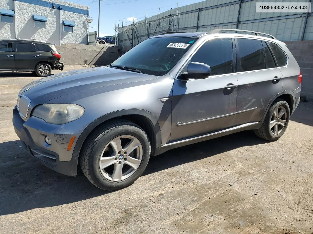 2007 BMW X5 4.8I VIN: 4USFE835X7LY65403 Lot: 52489675