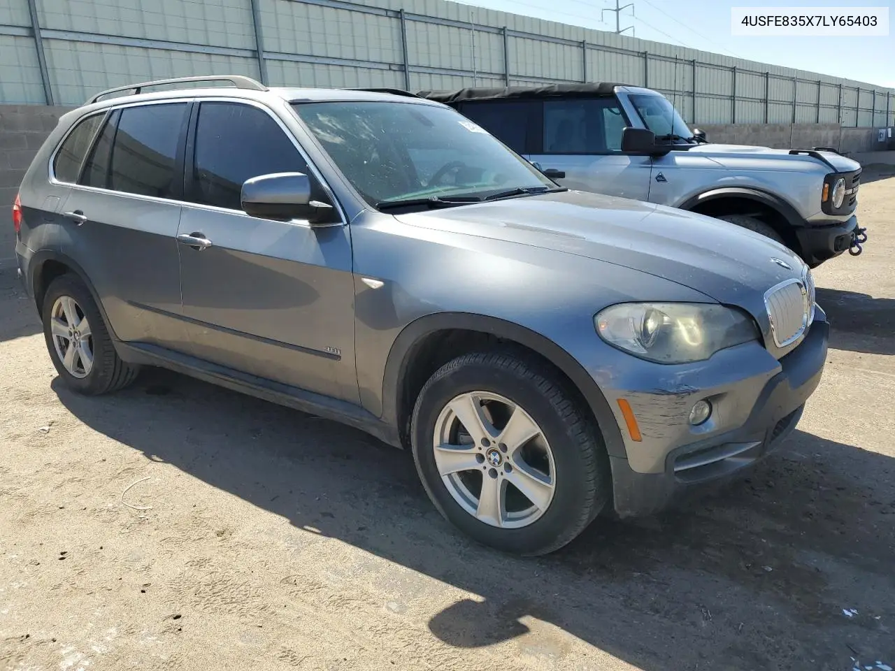 2007 BMW X5 4.8I VIN: 4USFE835X7LY65403 Lot: 52489675