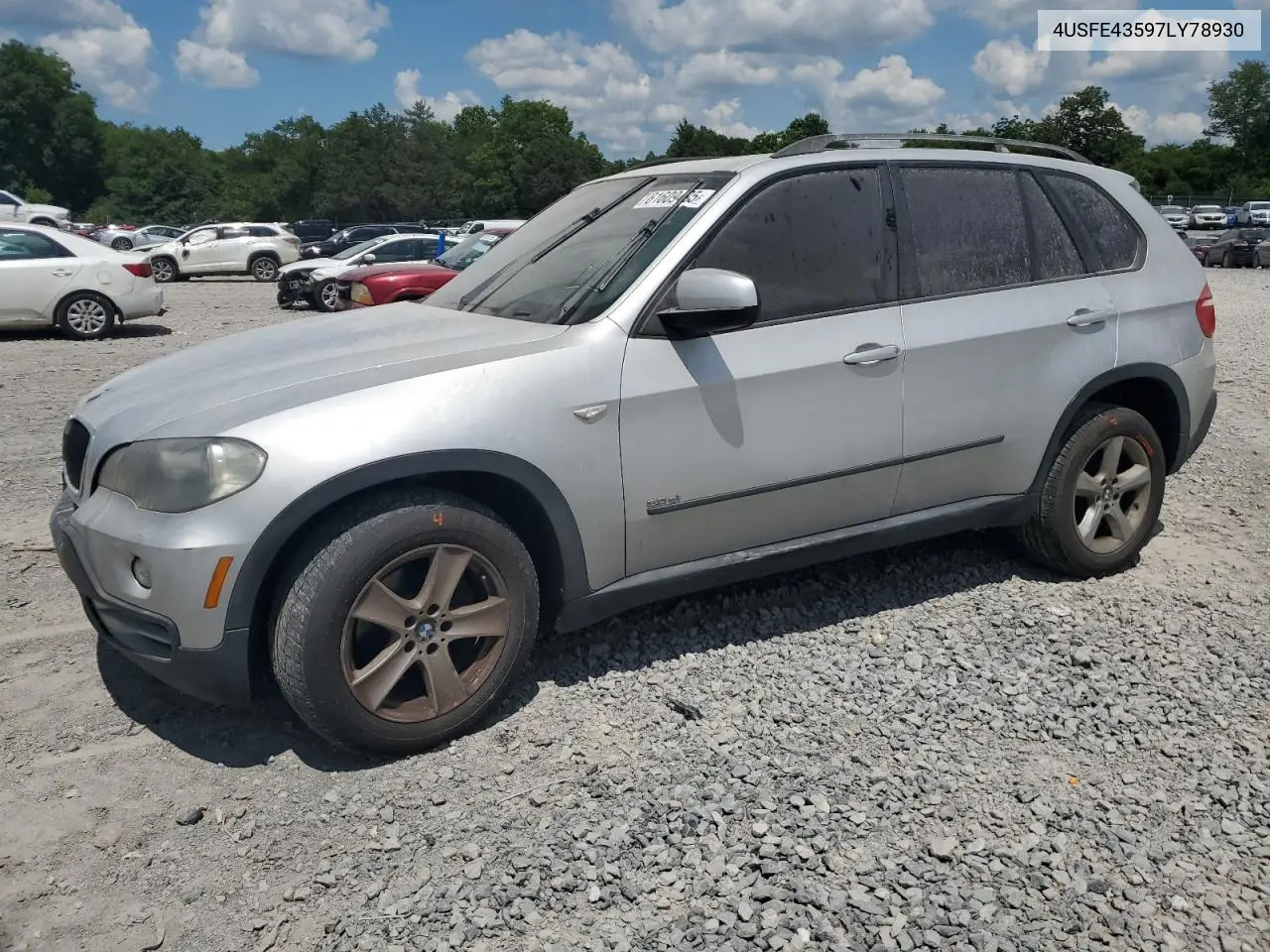 2007 BMW X5 3.0I VIN: 4USFE43597LY78930 Lot: 61609495