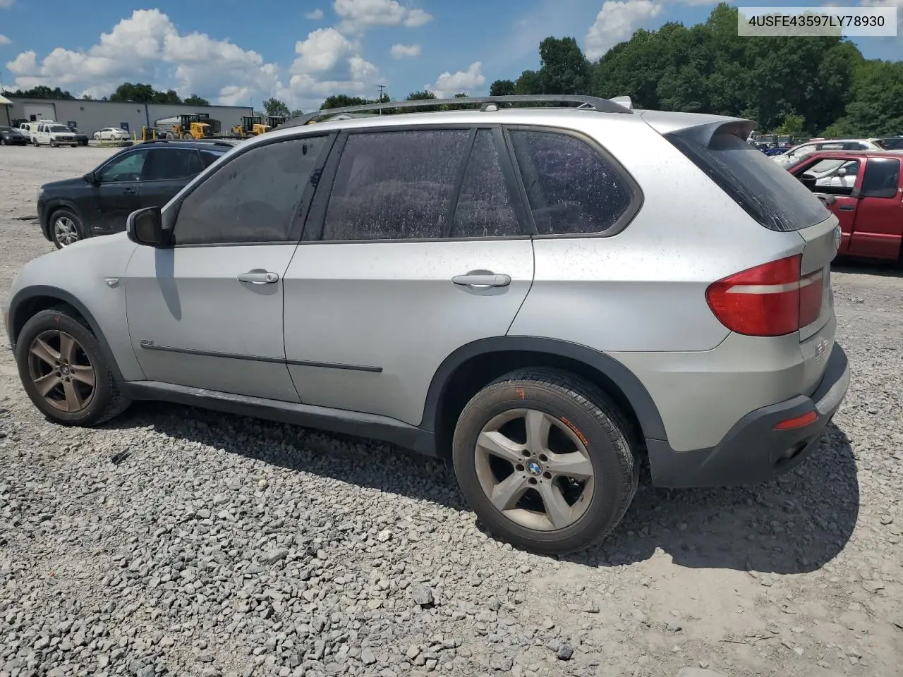 2007 BMW X5 3.0I VIN: 4USFE43597LY78930 Lot: 61609495