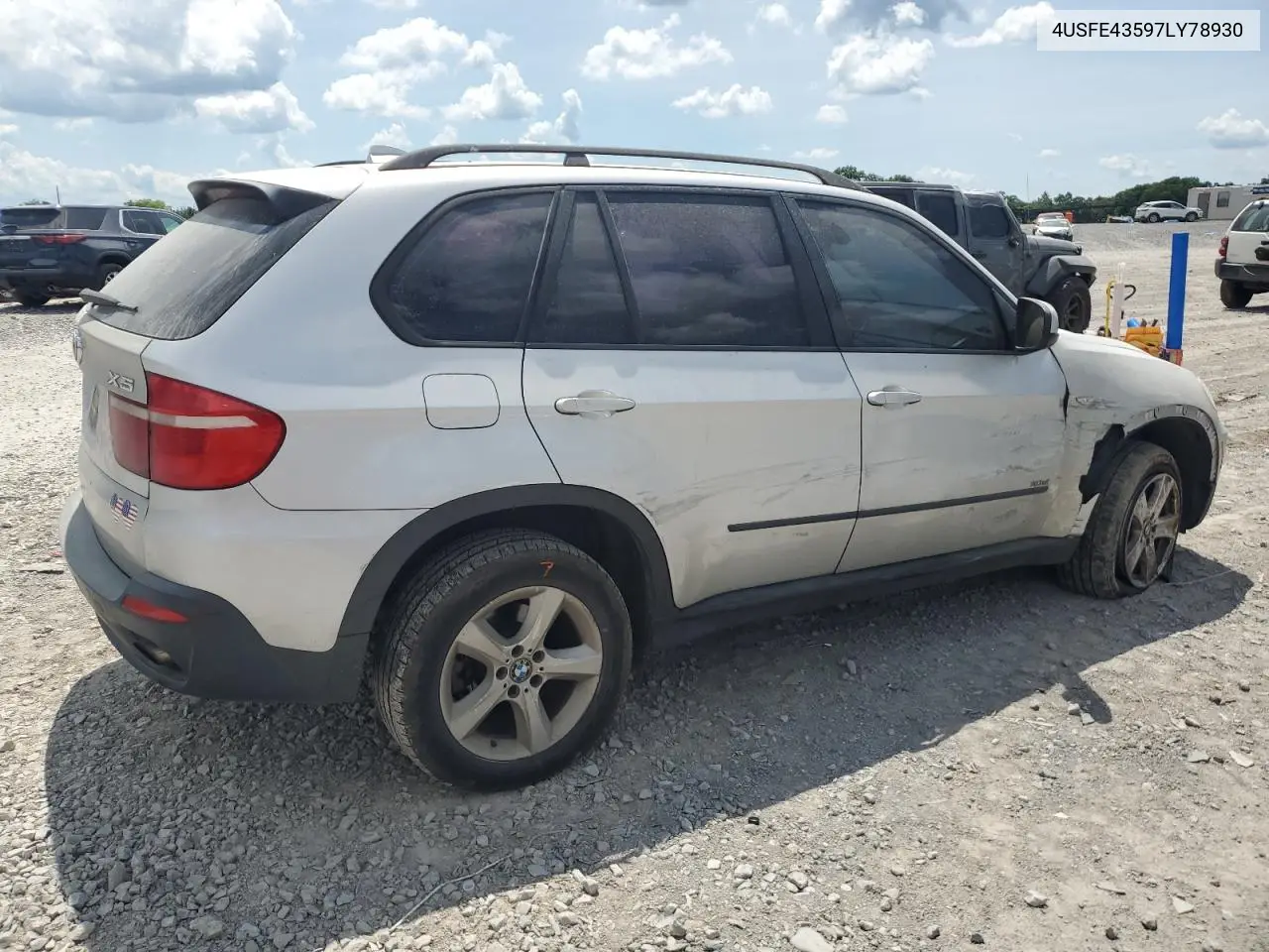 2007 BMW X5 3.0I VIN: 4USFE43597LY78930 Lot: 61609495