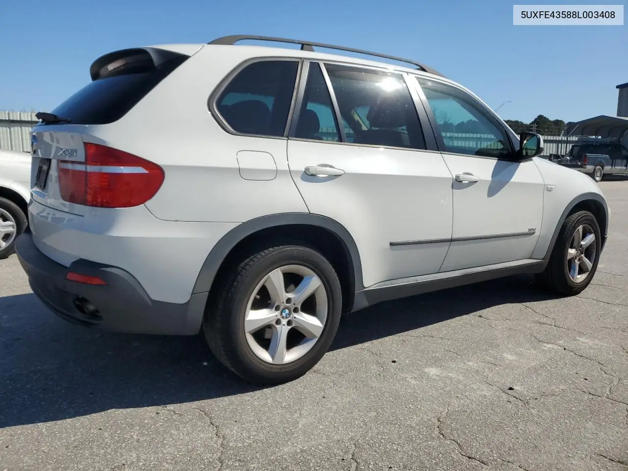 2008 BMW X5 3.0I VIN: 5UXFE43588L003408 Lot: 48843005