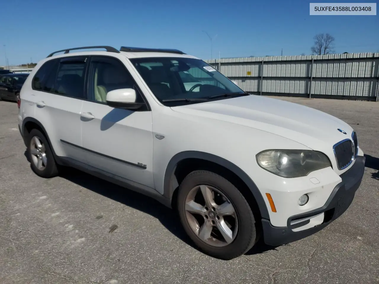2008 BMW X5 3.0I VIN: 5UXFE43588L003408 Lot: 48843005