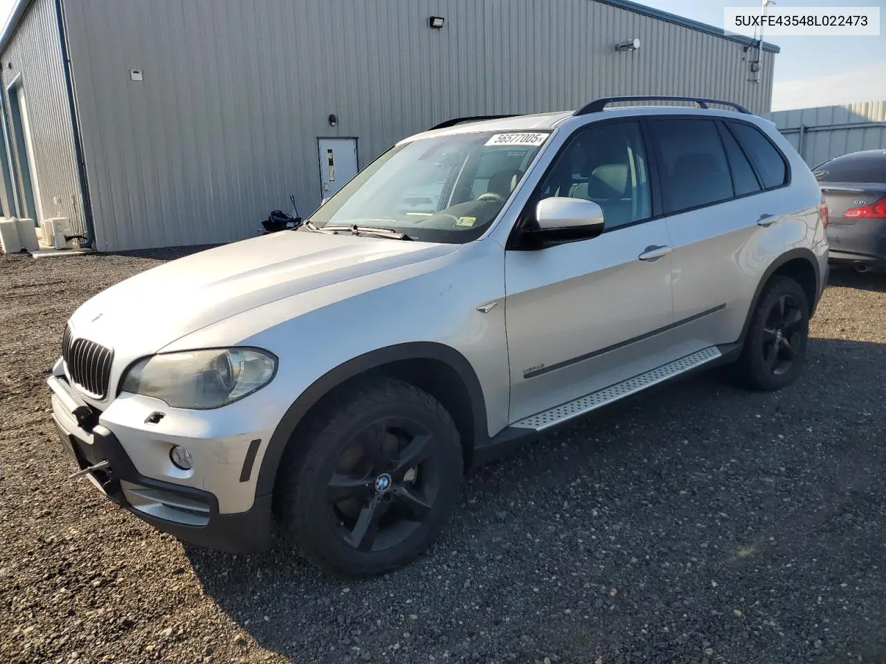 2008 BMW X5 3.0I VIN: 5UXFE43548L022473 Lot: 56577005