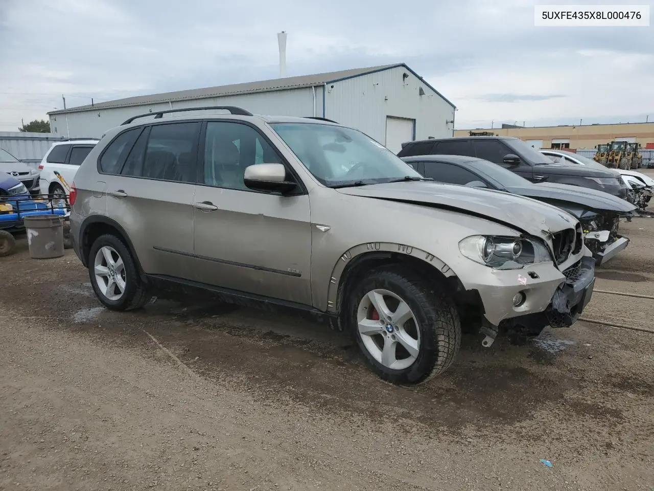 2008 BMW X5 3.0I VIN: 5UXFE435X8L000476 Lot: 61091675