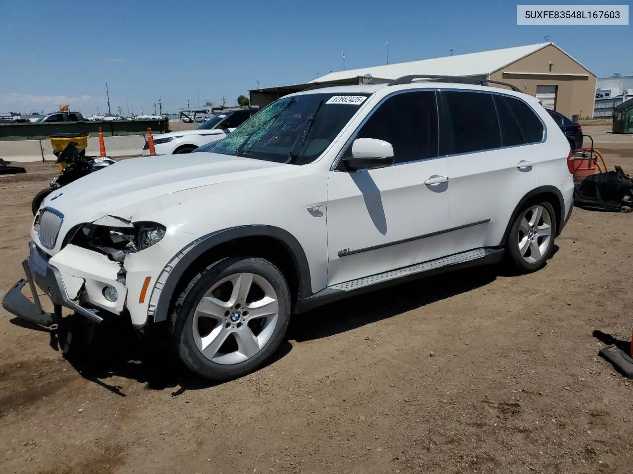 2008 BMW X5 4.8I VIN: 5UXFE83548L167603 Lot: 62662425