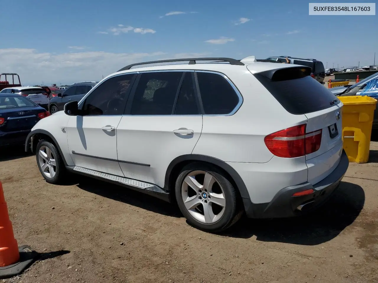 2008 BMW X5 4.8I VIN: 5UXFE83548L167603 Lot: 62662425