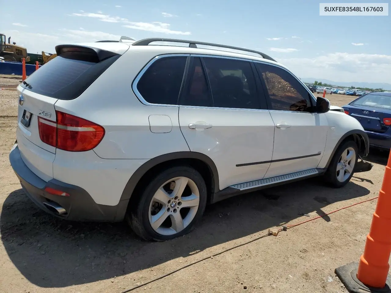 2008 BMW X5 4.8I VIN: 5UXFE83548L167603 Lot: 62662425