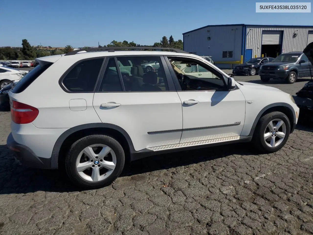 2008 BMW X5 3.0I VIN: 5UXFE43538L035120 Lot: 62962545