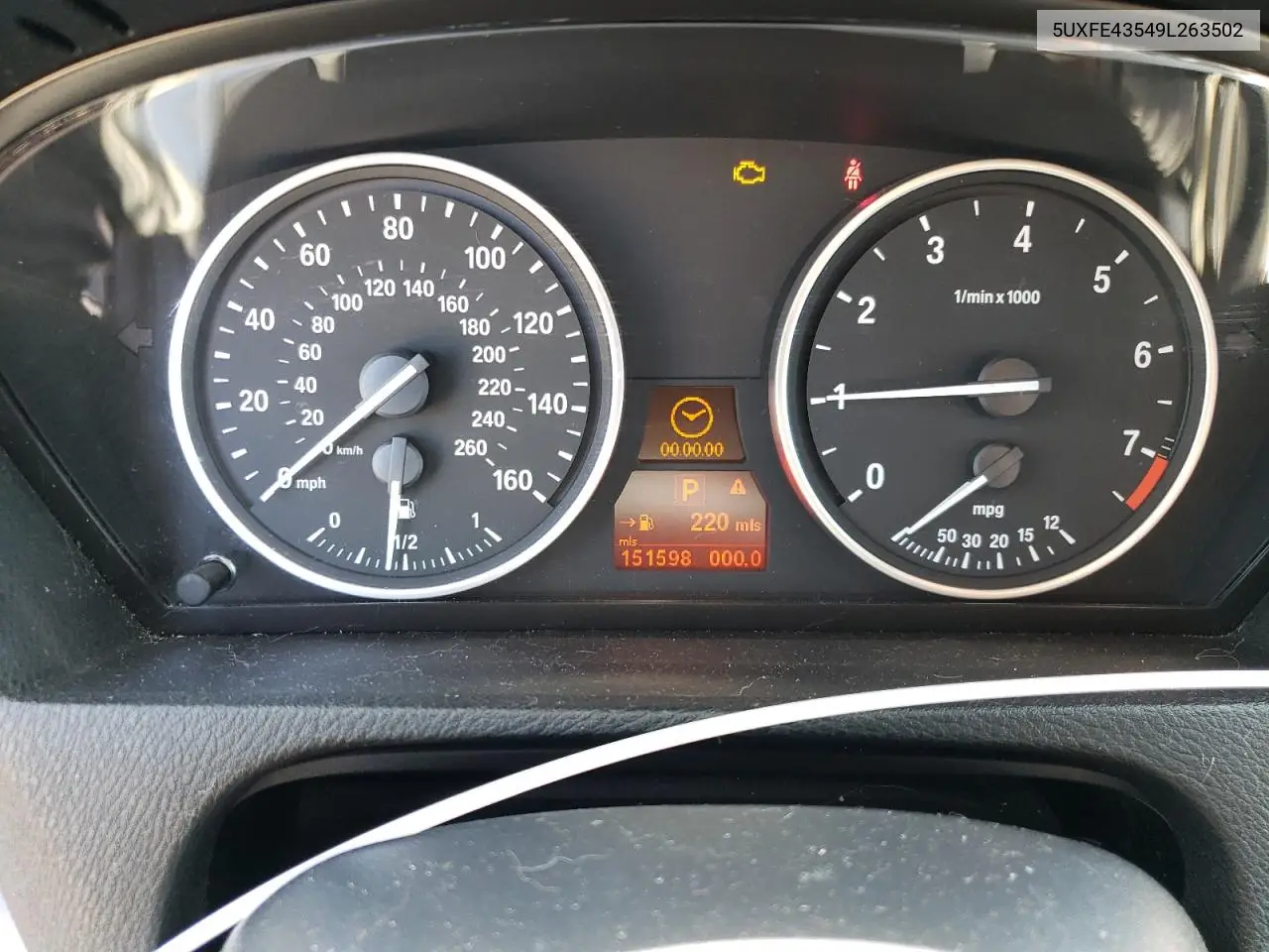 2009 BMW X5 xDrive30I VIN: 5UXFE43549L263502 Lot: 63124845