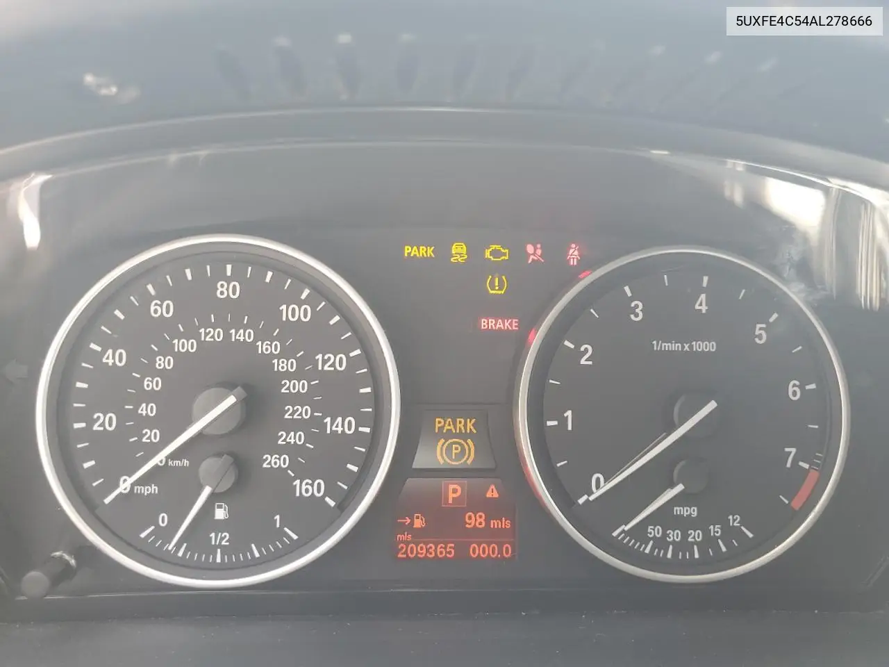 2010 BMW X5 xDrive30I VIN: 5UXFE4C54AL278666 Lot: 63049725