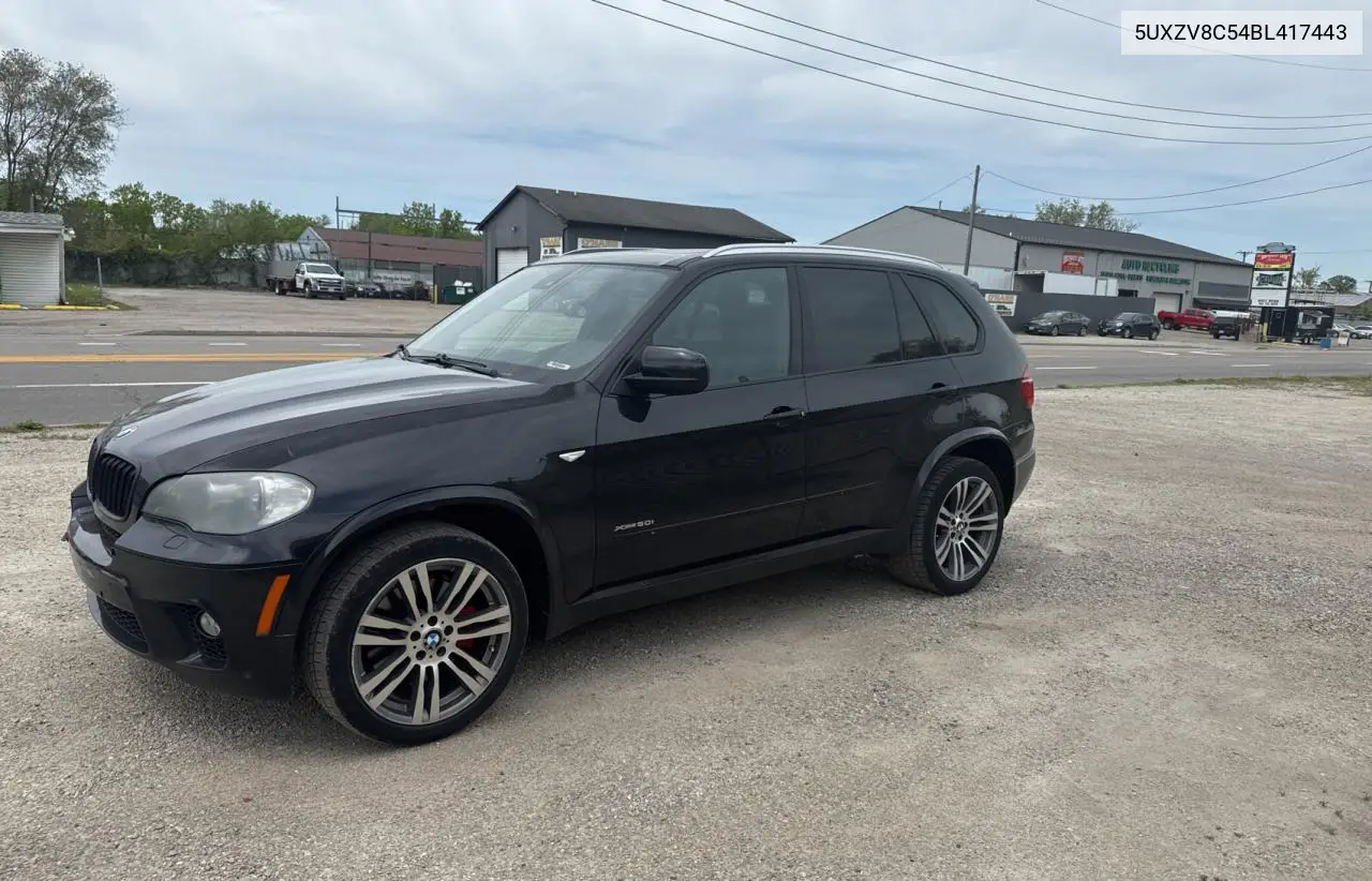 2011 BMW X5 xDrive50I VIN: 5UXZV8C54BL417443 Lot: 56929135