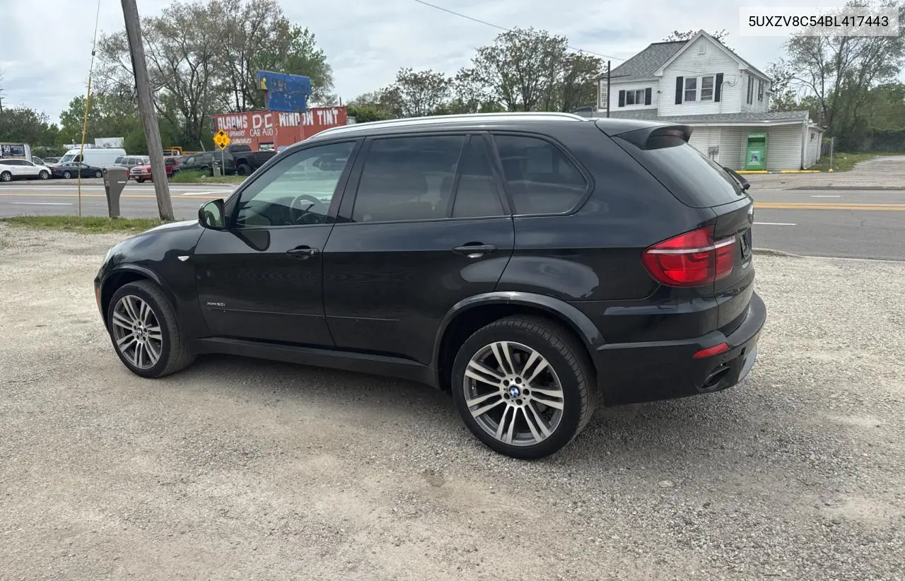 2011 BMW X5 xDrive50I VIN: 5UXZV8C54BL417443 Lot: 56929135