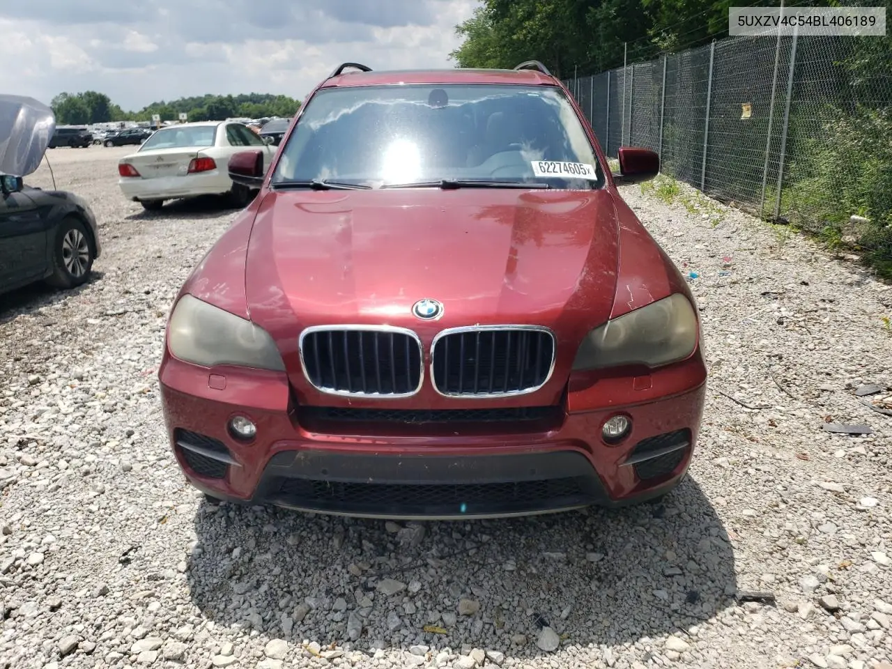 2011 BMW X5 xDrive35I VIN: 5UXZV4C54BL406189 Lot: 62274605