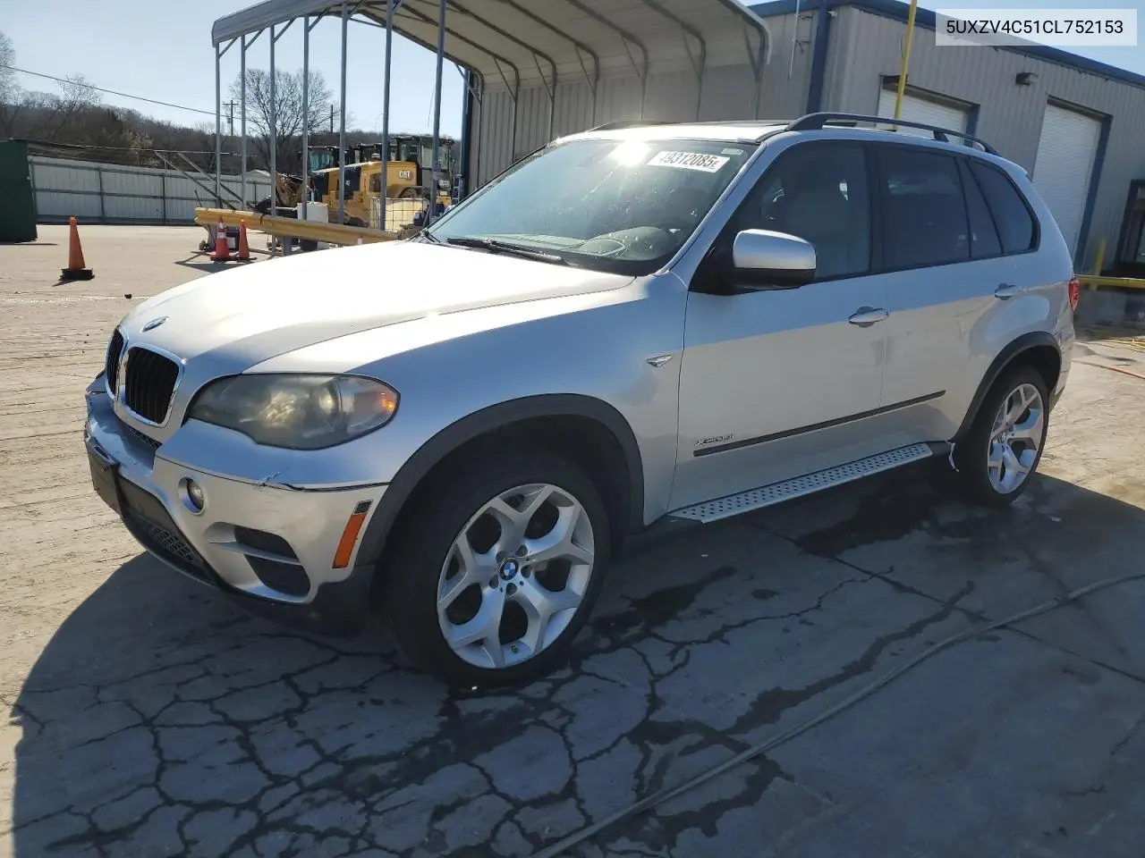 2012 BMW X5 xDrive35I VIN: 5UXZV4C51CL752153 Lot: 49312085