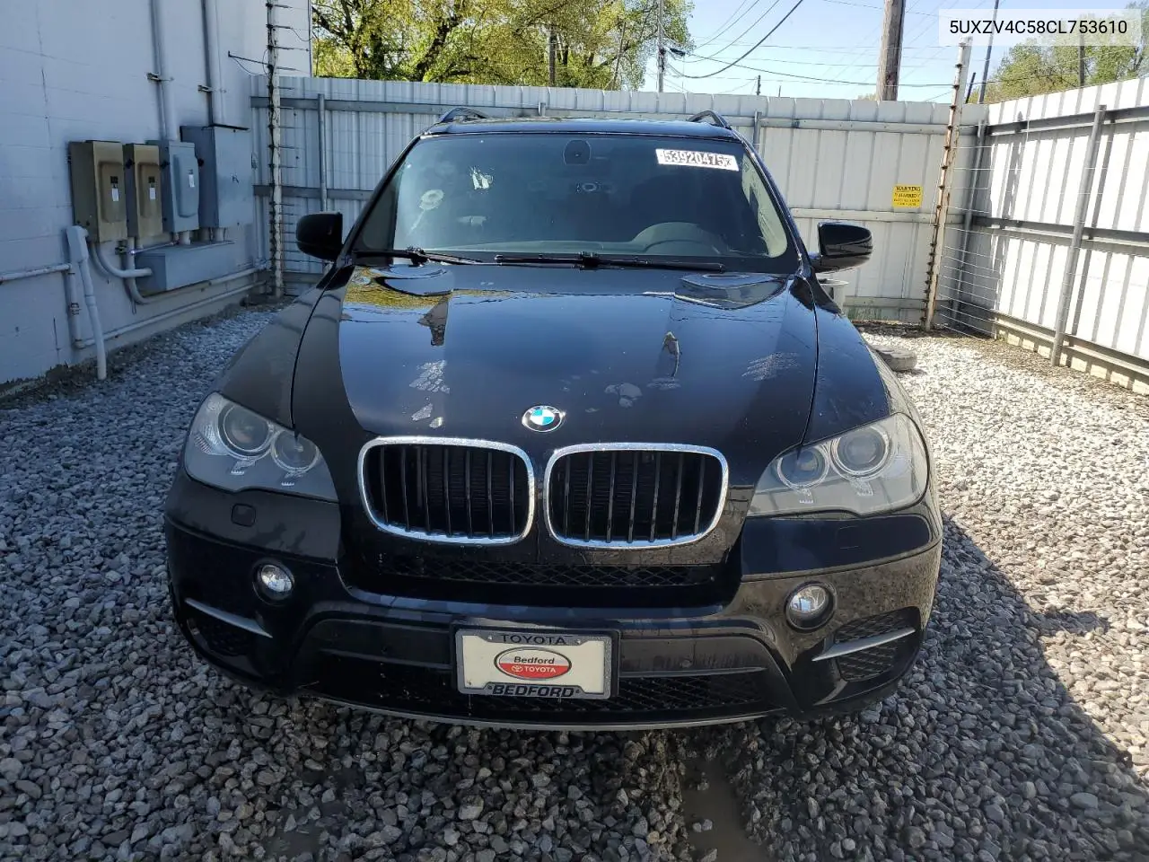 2012 BMW X5 xDrive35I VIN: 5UXZV4C58CL753610 Lot: 53920475