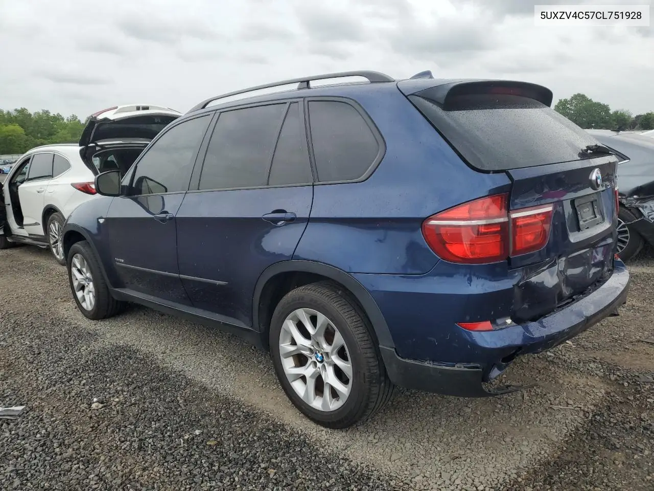 2012 BMW X5 xDrive35I VIN: 5UXZV4C57CL751928 Lot: 56091985