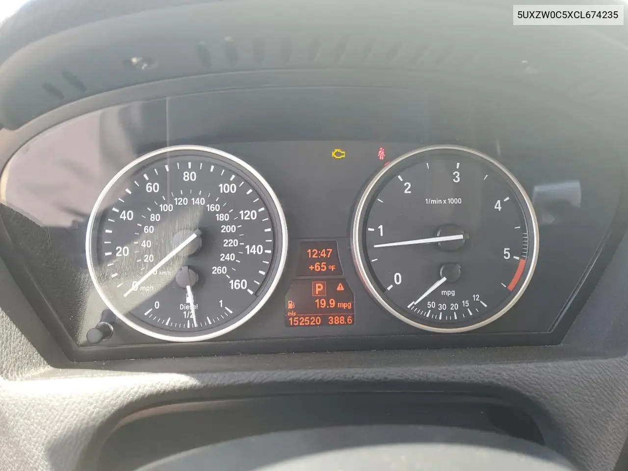 2012 BMW X5 xDrive35D VIN: 5UXZW0C5XCL674235 Lot: 56315795