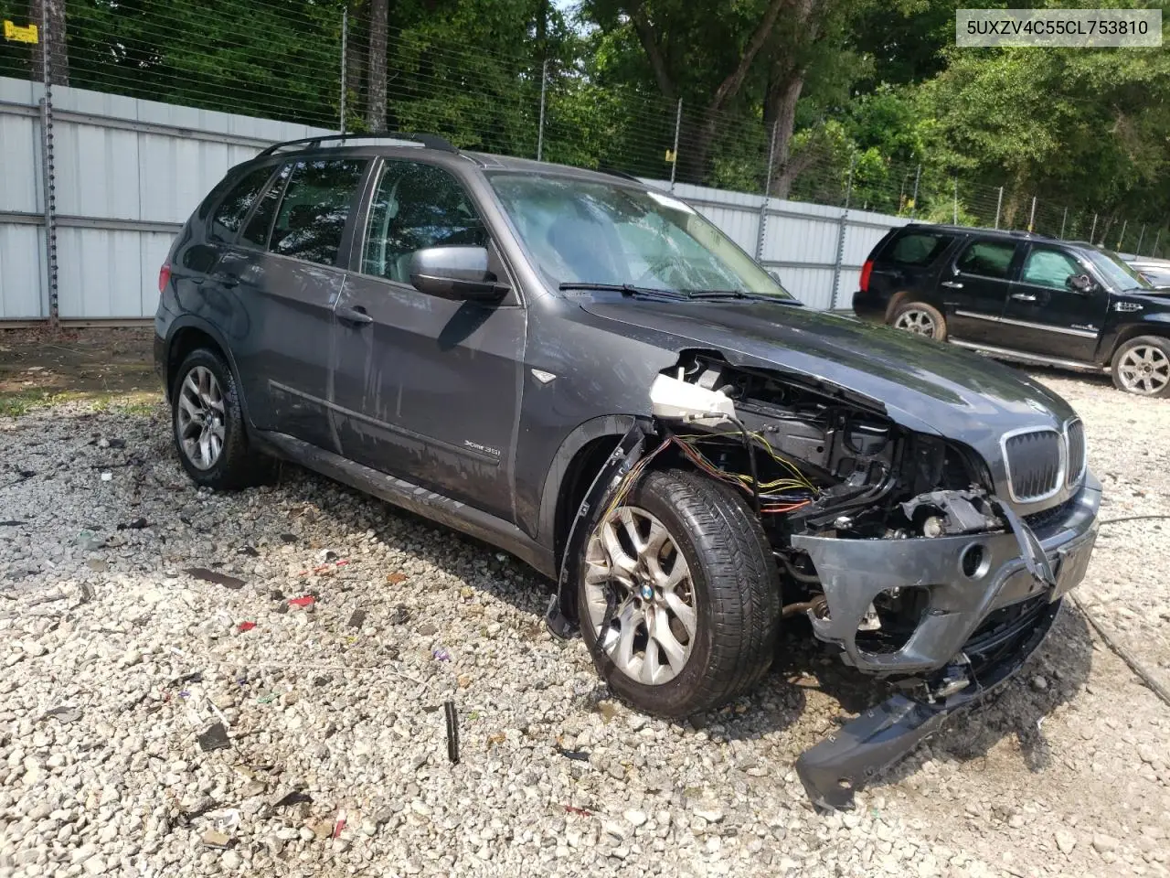2012 BMW X5 xDrive35I VIN: 5UXZV4C55CL753810 Lot: 62405565