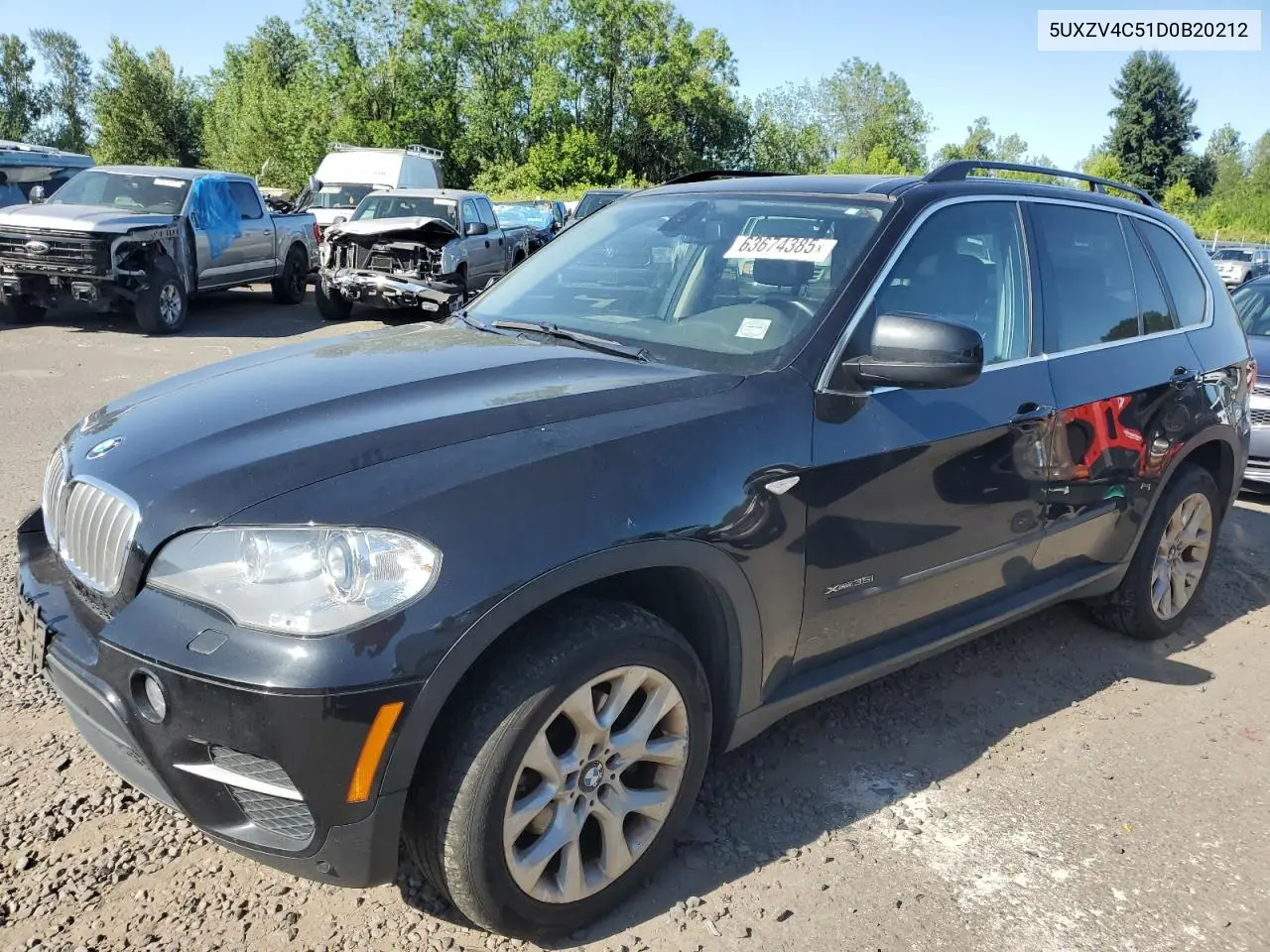 2013 BMW X5 xDrive35I VIN: 5UXZV4C51D0B20212 Lot: 63674385