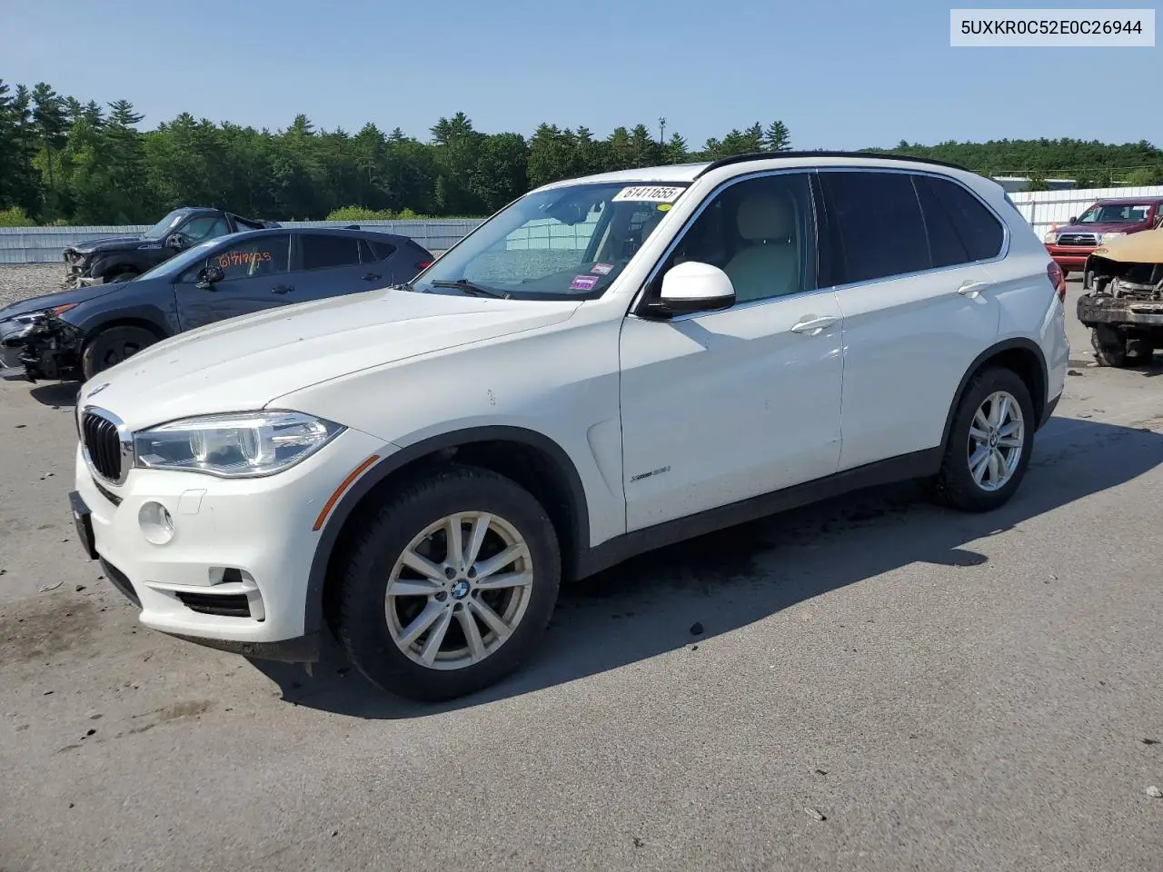 2014 BMW X5 xDrive35I VIN: 5UXKR0C52E0C26944 Lot: 61411655