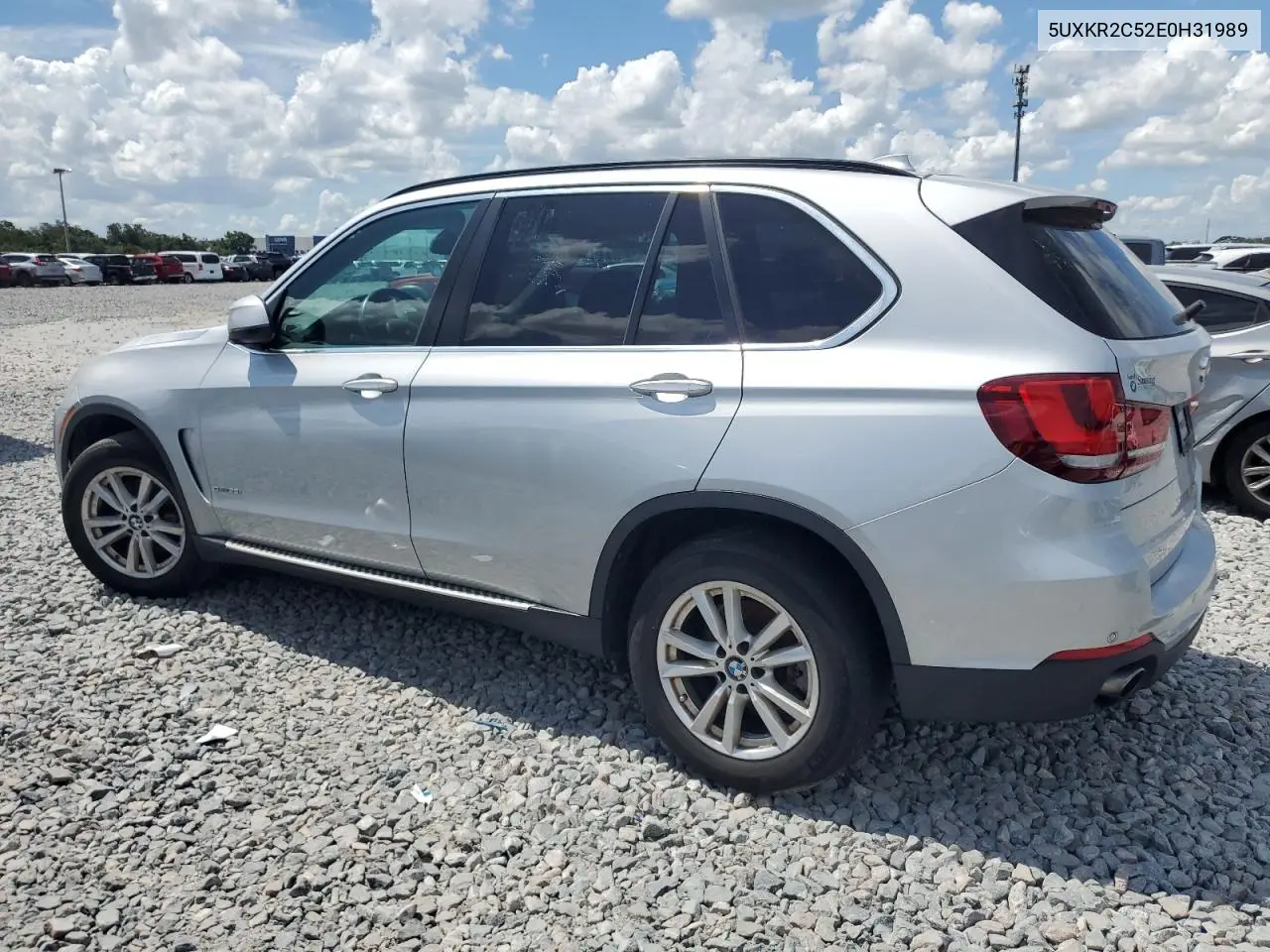 2014 BMW X5 Sdrive35I VIN: 5UXKR2C52E0H31989 Lot: 62557945