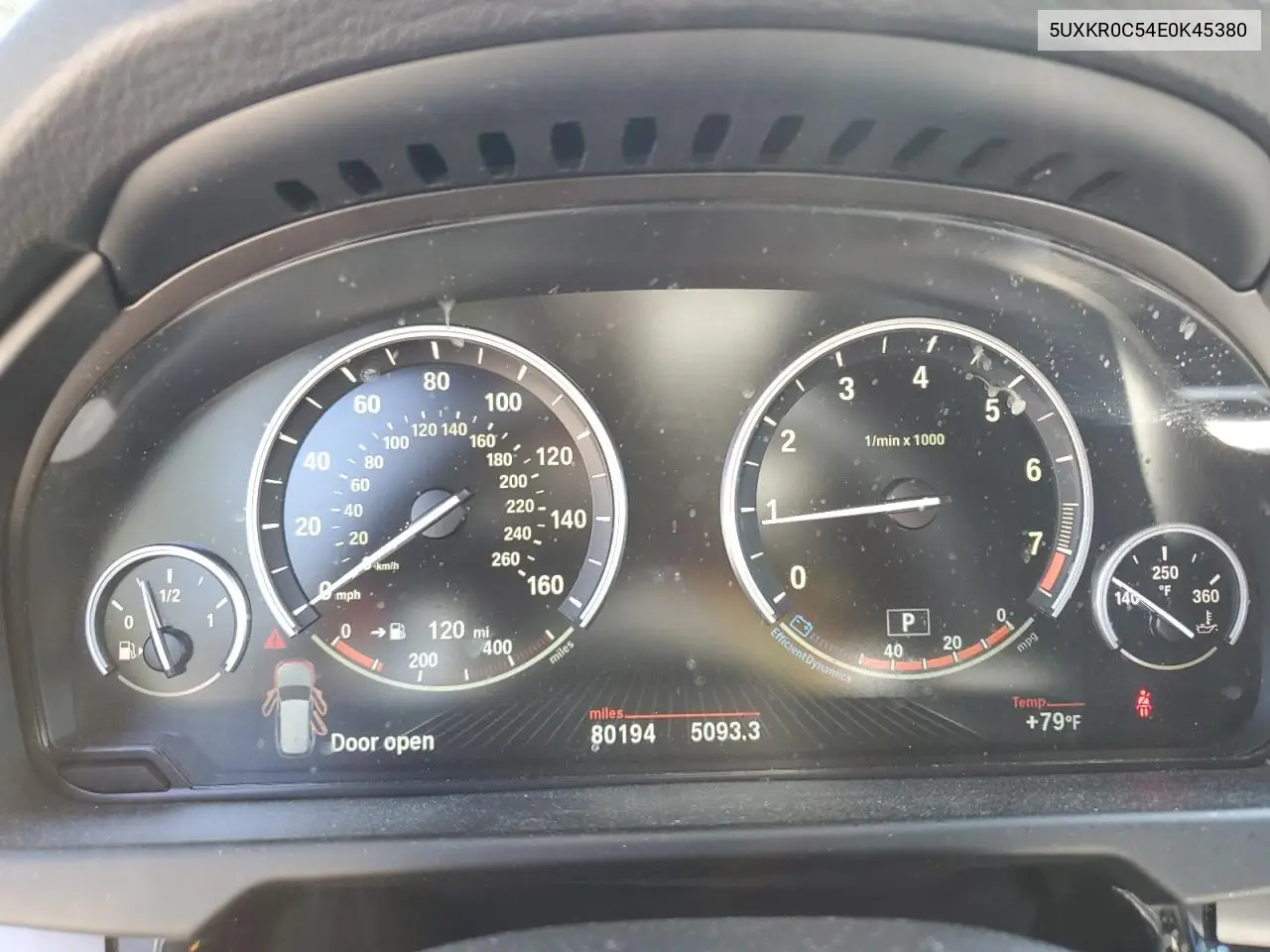 2014 BMW X5 xDrive35I VIN: 5UXKR0C54E0K45380 Lot: 63117355