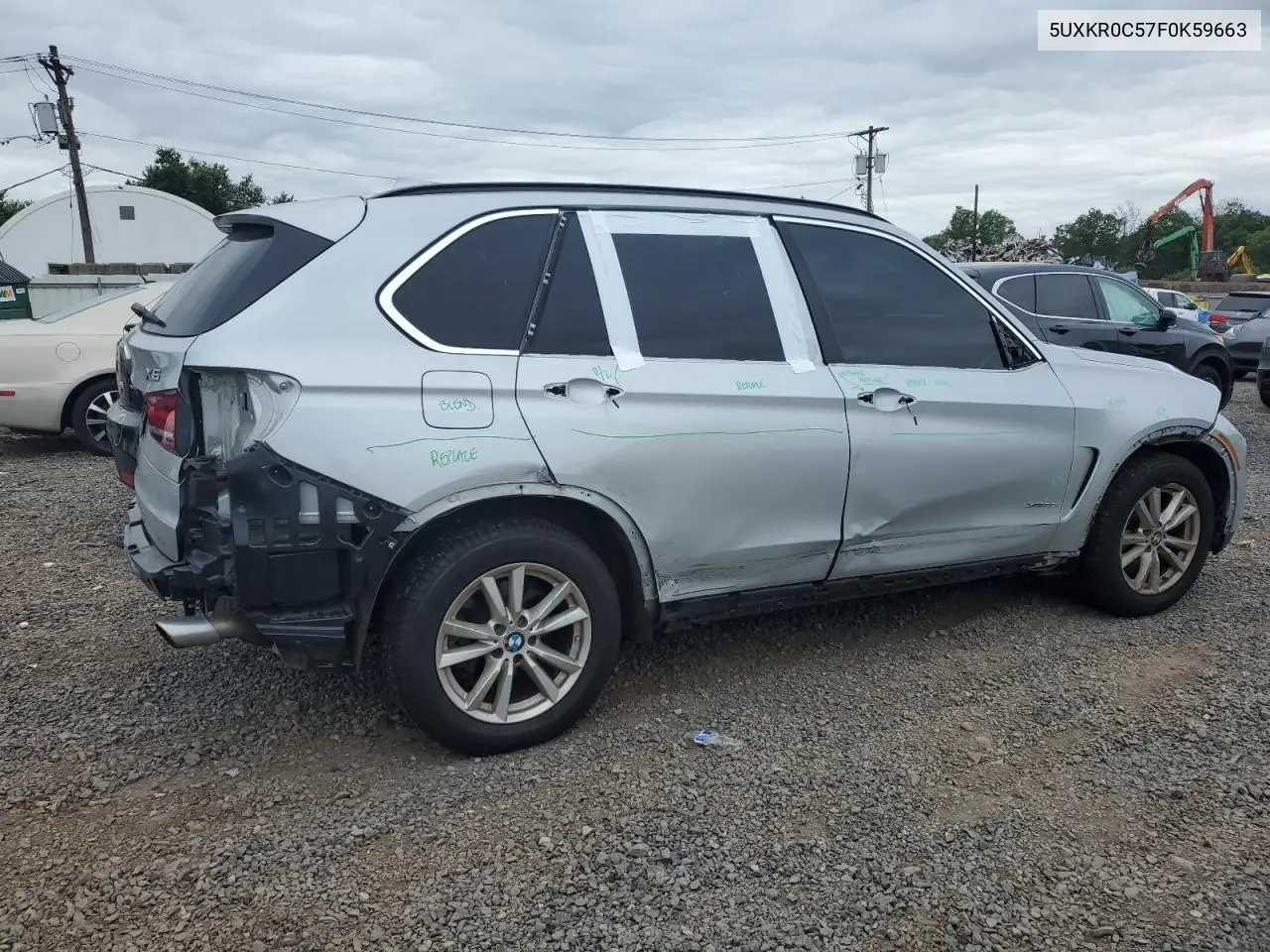 2015 BMW X5 xDrive35I VIN: 5UXKR0C57F0K59663 Lot: 62679465