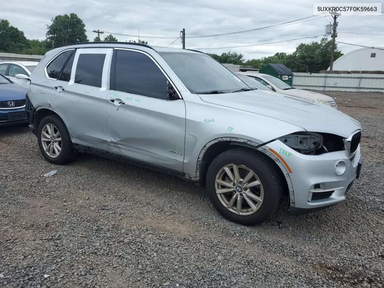 2015 BMW X5 xDrive35I VIN: 5UXKR0C57F0K59663 Lot: 62679465