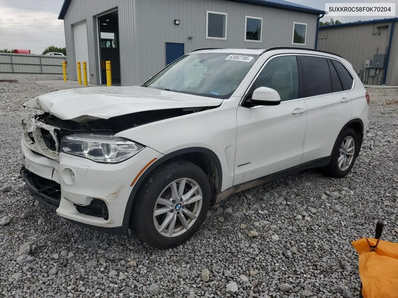2015 BMW X5 xDrive35I VIN: 5UXKR0C58F0K70204 Lot: 63062785