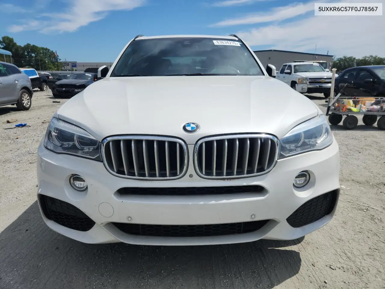 2015 BMW X5 xDrive50I VIN: 5UXKR6C57F0J78567 Lot: 63634215